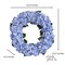 Capri Large Blue Silk Hydrangea Wreath 23” All-Season UV Resistant Front Door Wreath with 16 Hydrangea Heads on Natural Grapevine